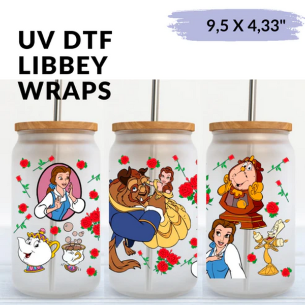 UV DTF Wrap | Belle | 9.5 x 4.33"