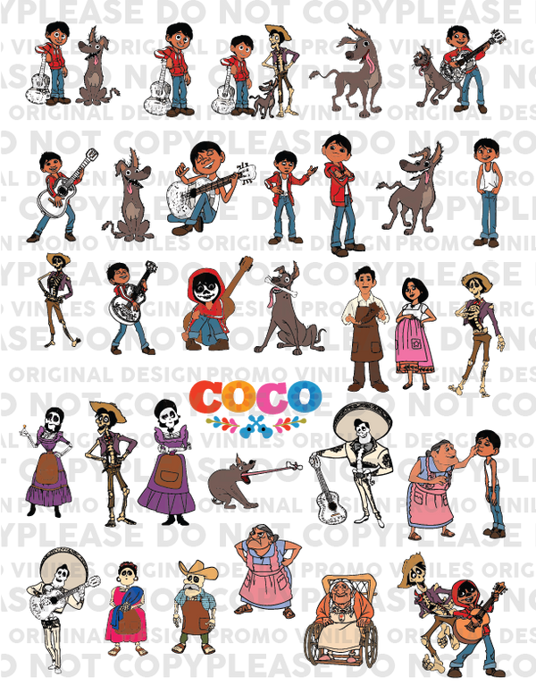 UV DTF 3D Sticker Sheets | CoCo | 8.5x11