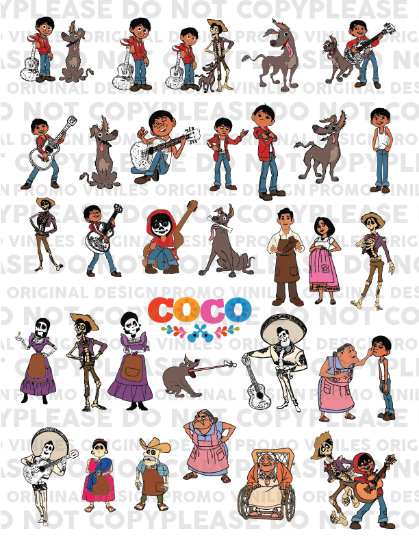 UV DTF 3D Sticker Sheets | CoCo | 8.5x11