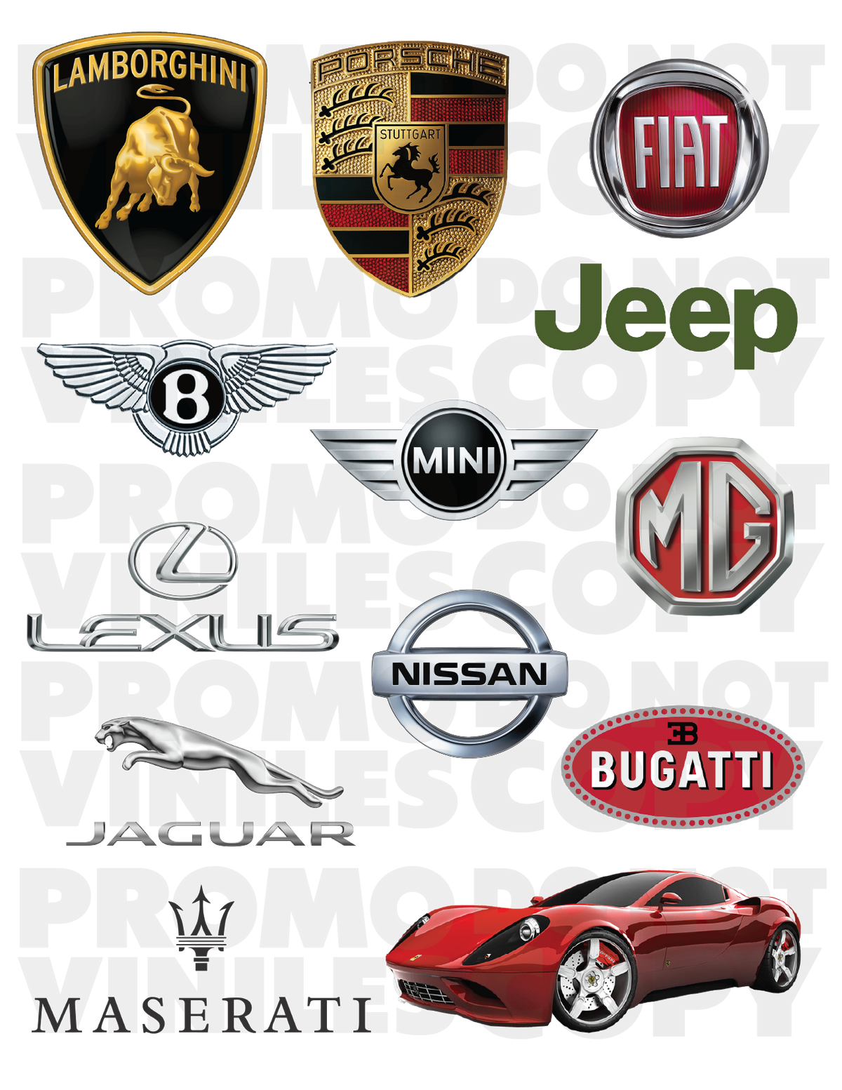 UV DTF 3D Sticker Sheets | Cars 2 | 8.5x11