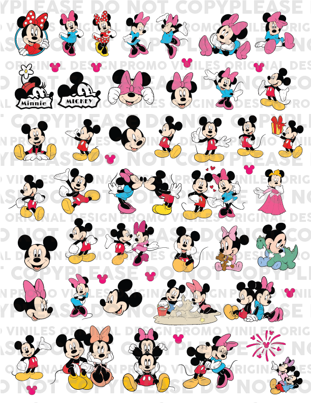 UV DTF 3D Sticker Sheets | Classic Love | 8.5x11