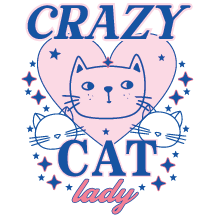 UV DTF Mini Stickers | Crazy Cat Lady | 3"