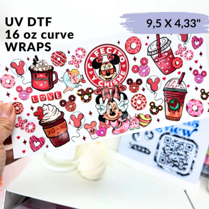 UV DTF Wrap | El Cafe de la Ratona | 9.5 x 4.33"