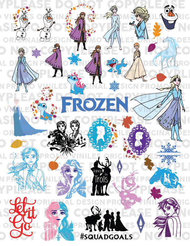 UV DTF 3D Sticker Sheets | Froze | 8.5x11