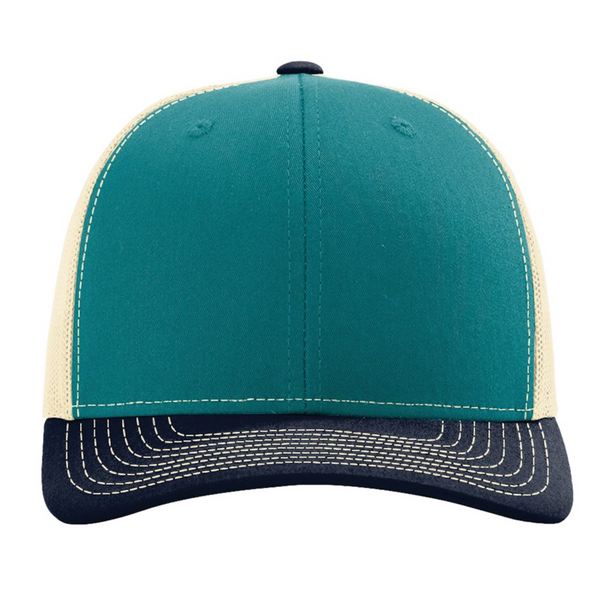 Richardson 112 | Five Panel Trucker | Blue Teal/ Birch/ Navy