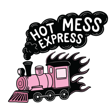 UV DTF Mini Stickers | Hot Mess | 3"