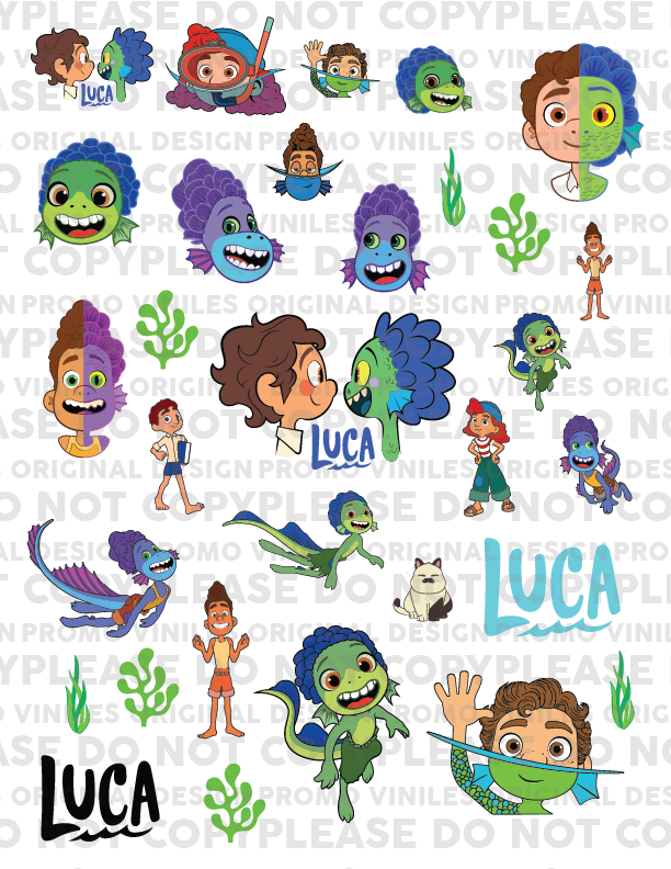 UV DTF 3D Sticker Sheets | Luca Under | 8.5x11