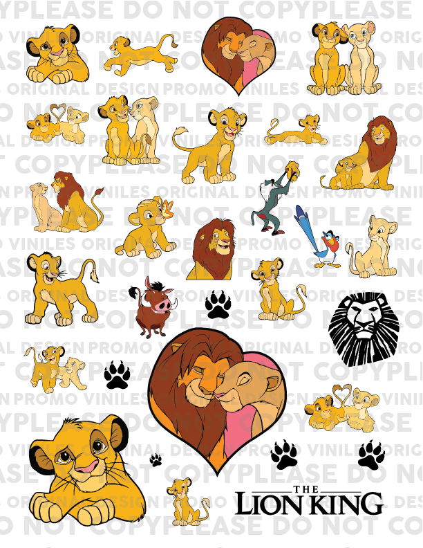 UV DTF 3D Sticker Sheets | Lions | 8.5x11