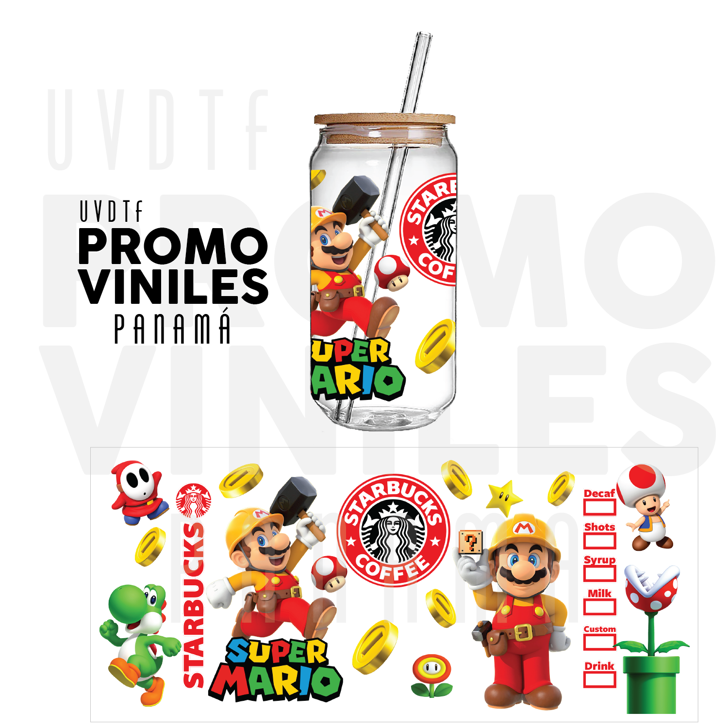 UV DTF Wrap | Mario Bucks