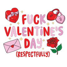 UV DTF Mini Stickers | Sarcastic Valentine 18