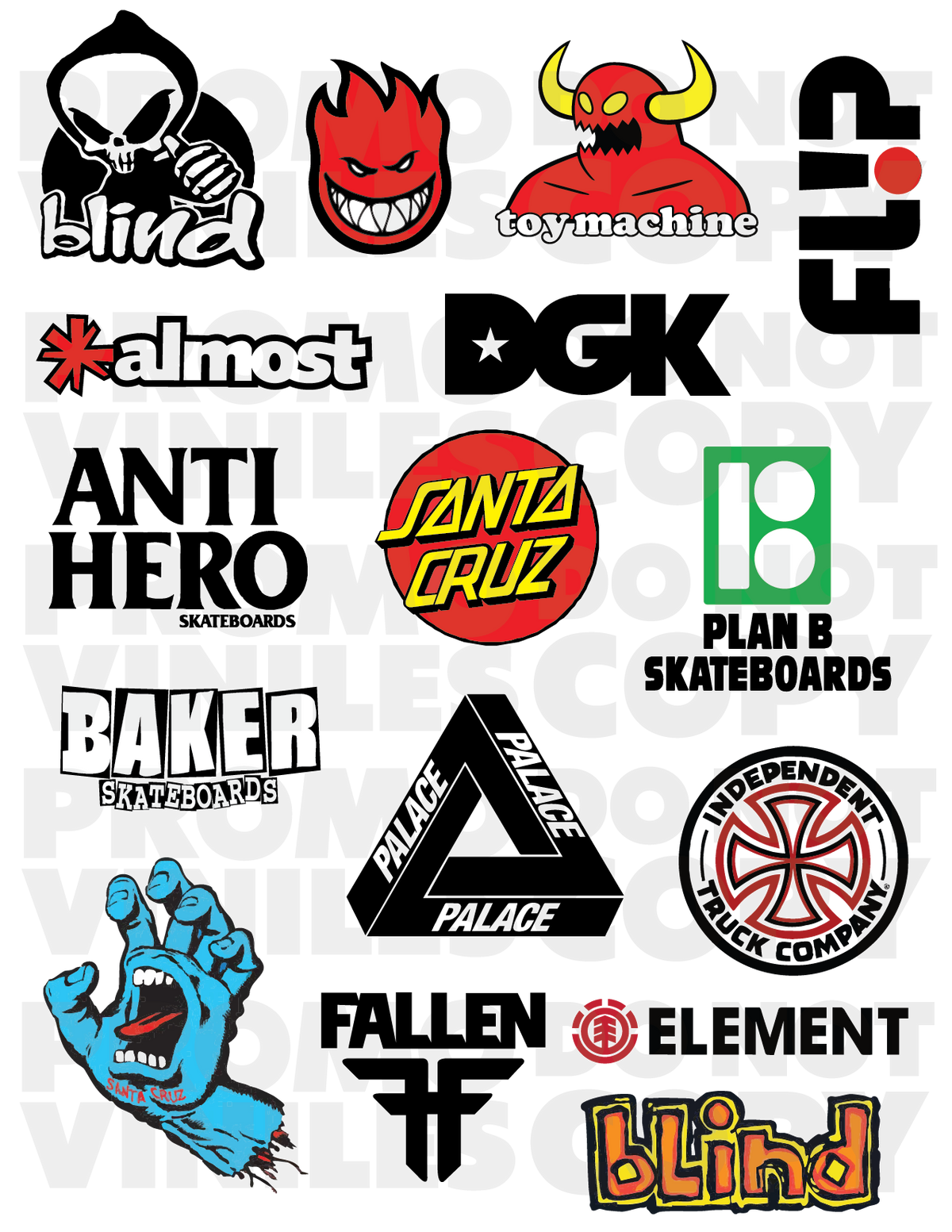 UV DTF 3D Sticker Sheets | Skaters | 8.5x11