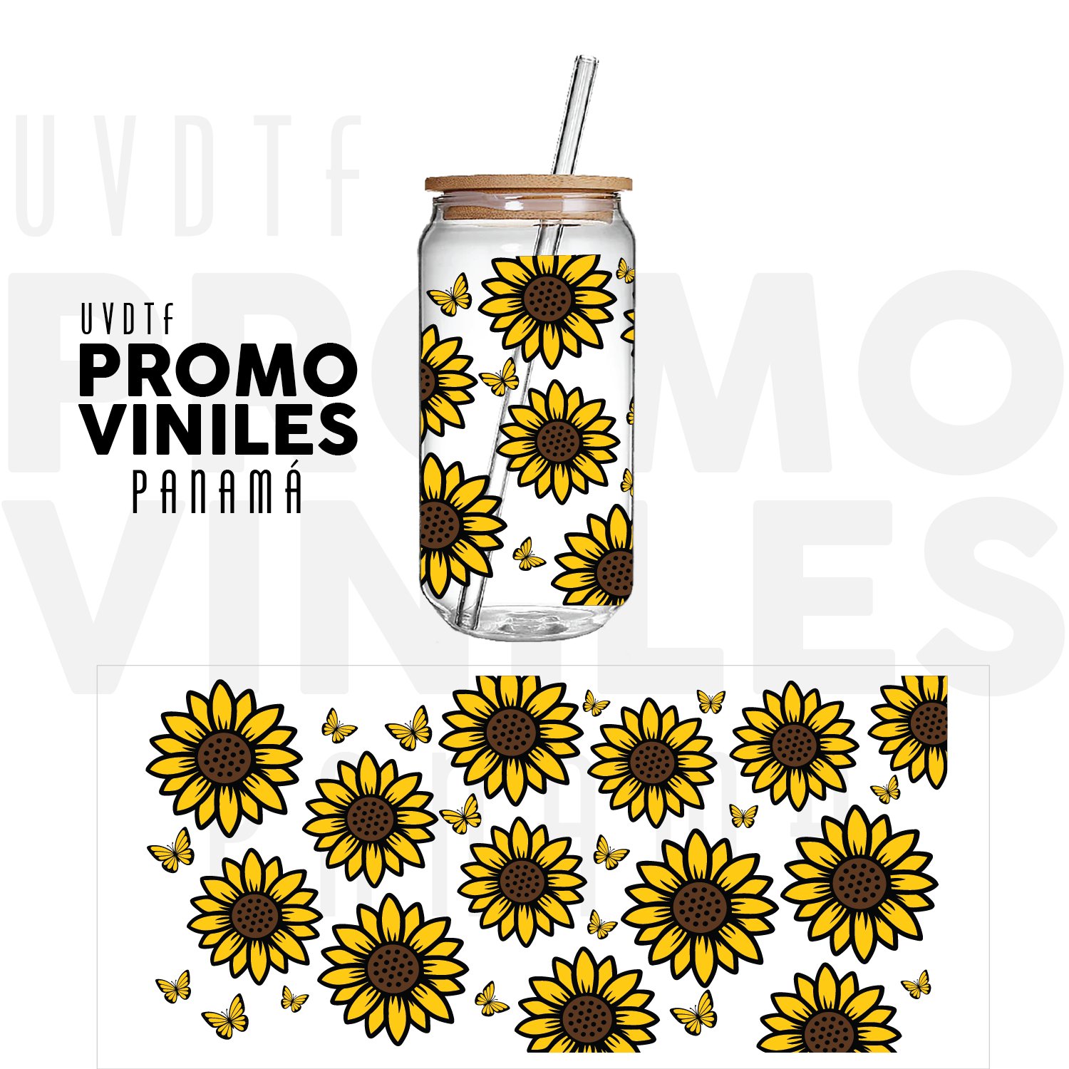 UV DTF Wrap | Sunflowers