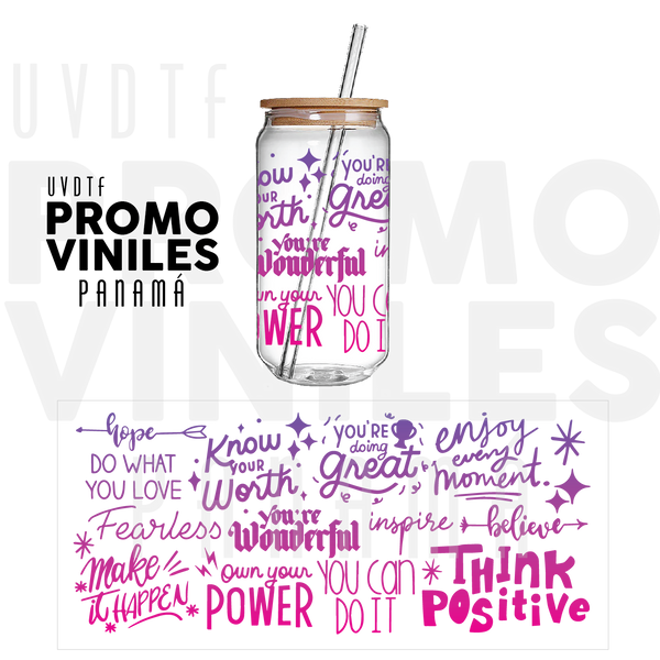 UV DTF Wrap | Think Positive