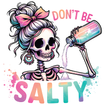 UV DTF Mini Stickers | Don´t be Salty 1 | 3"