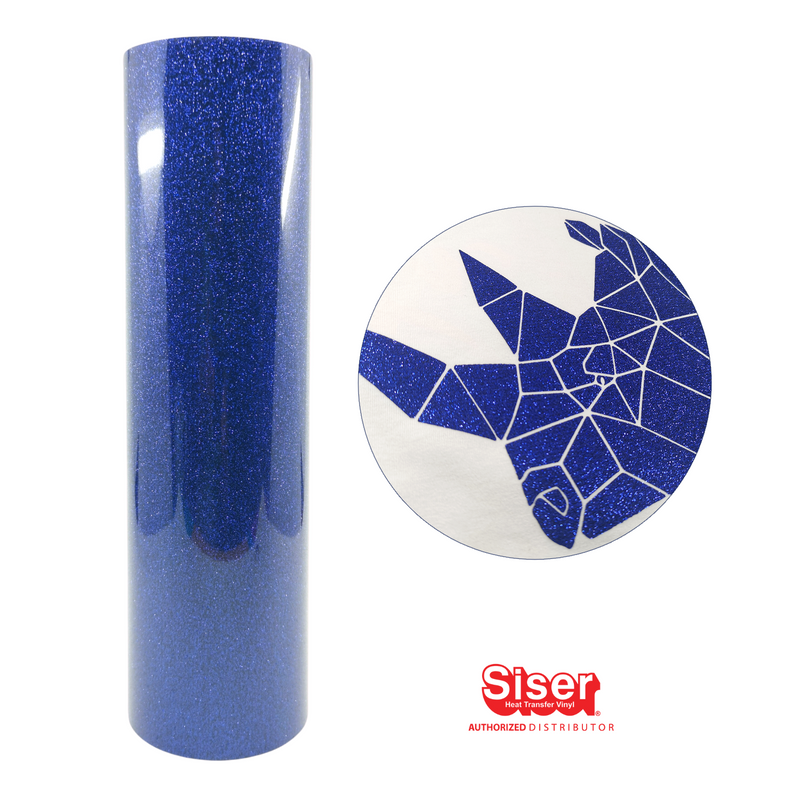 Siser Glitter® Vinil Textil Térmico | Azul Royal | Royal