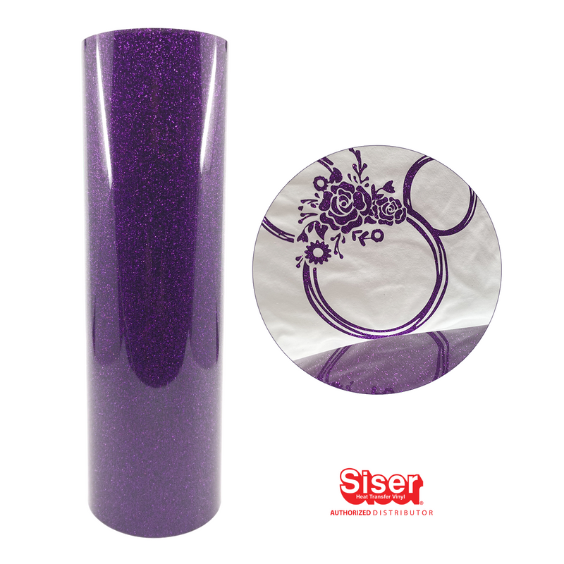 Siser Glitter® Vinil Textil Térmico | Morado | Purple
