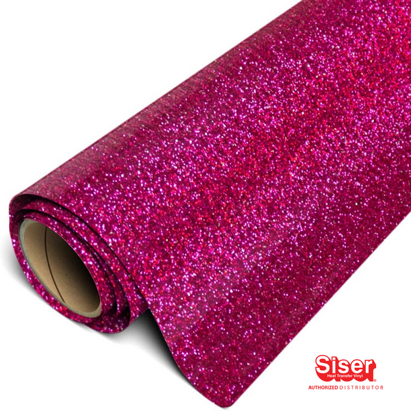 Siser Glitter® Vinil Textil Térmico | Rosado | Hot Pink