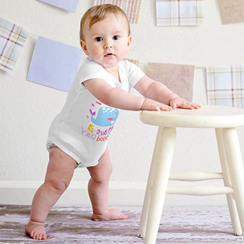 Body para Beb s Manga corta Blanco