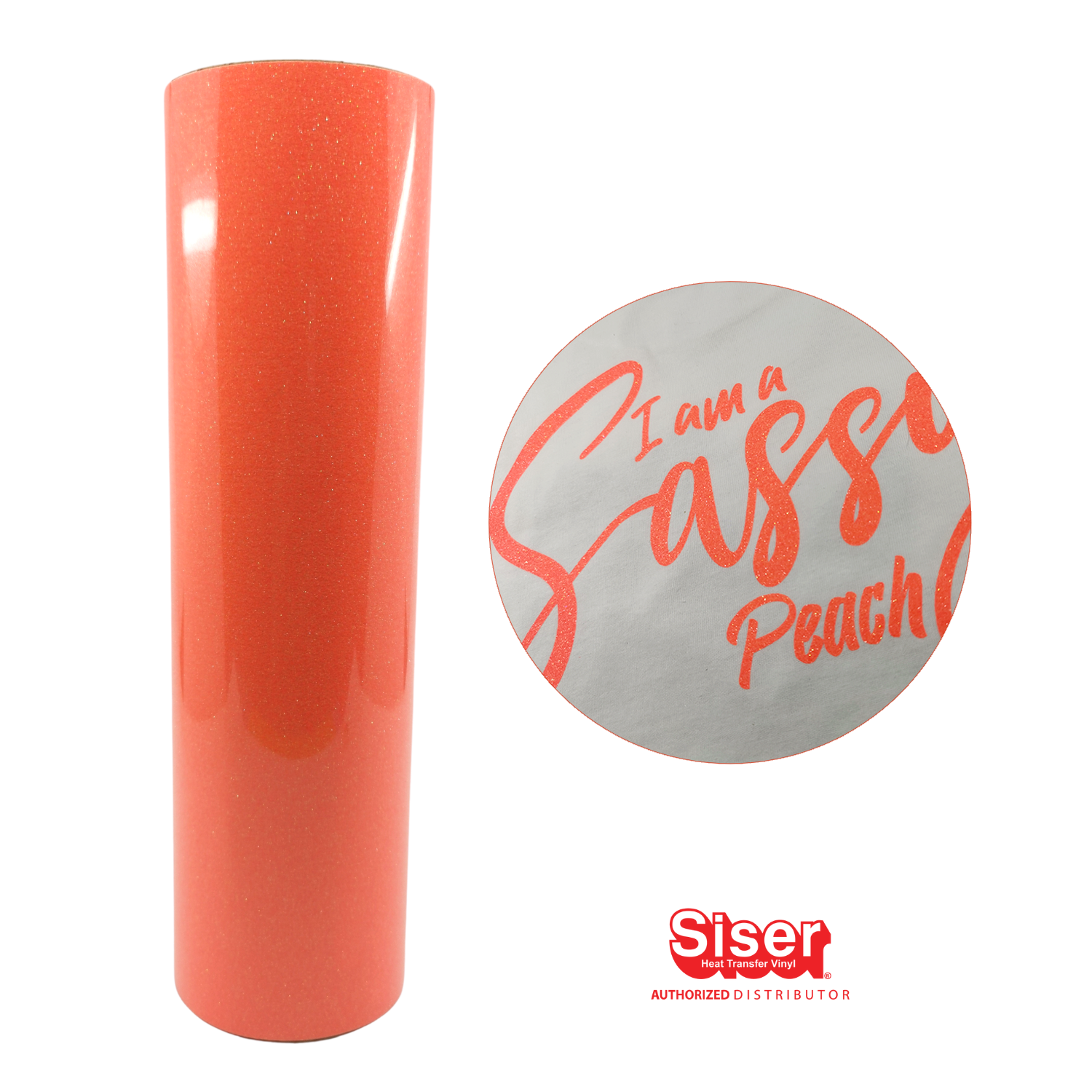 Siser Glitter® Vinil Textil Térmico | Melocotón | Peach