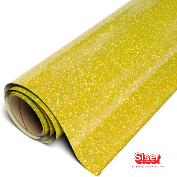 Siser Twinkle™ Vinil Textil Térmico | Yellow Gold 12"