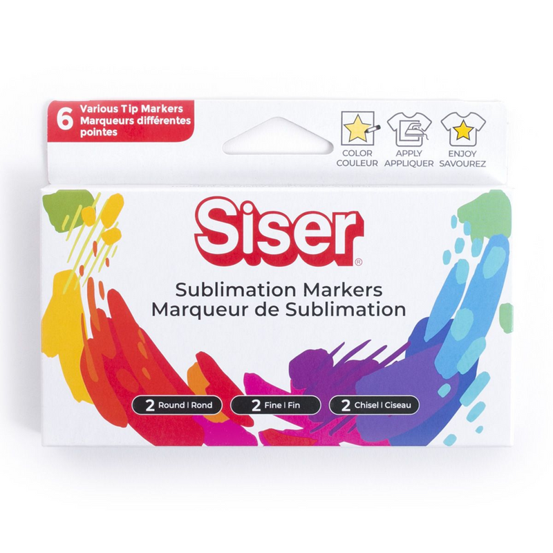 Siser® Marcadores de Sublimación | Black Pack