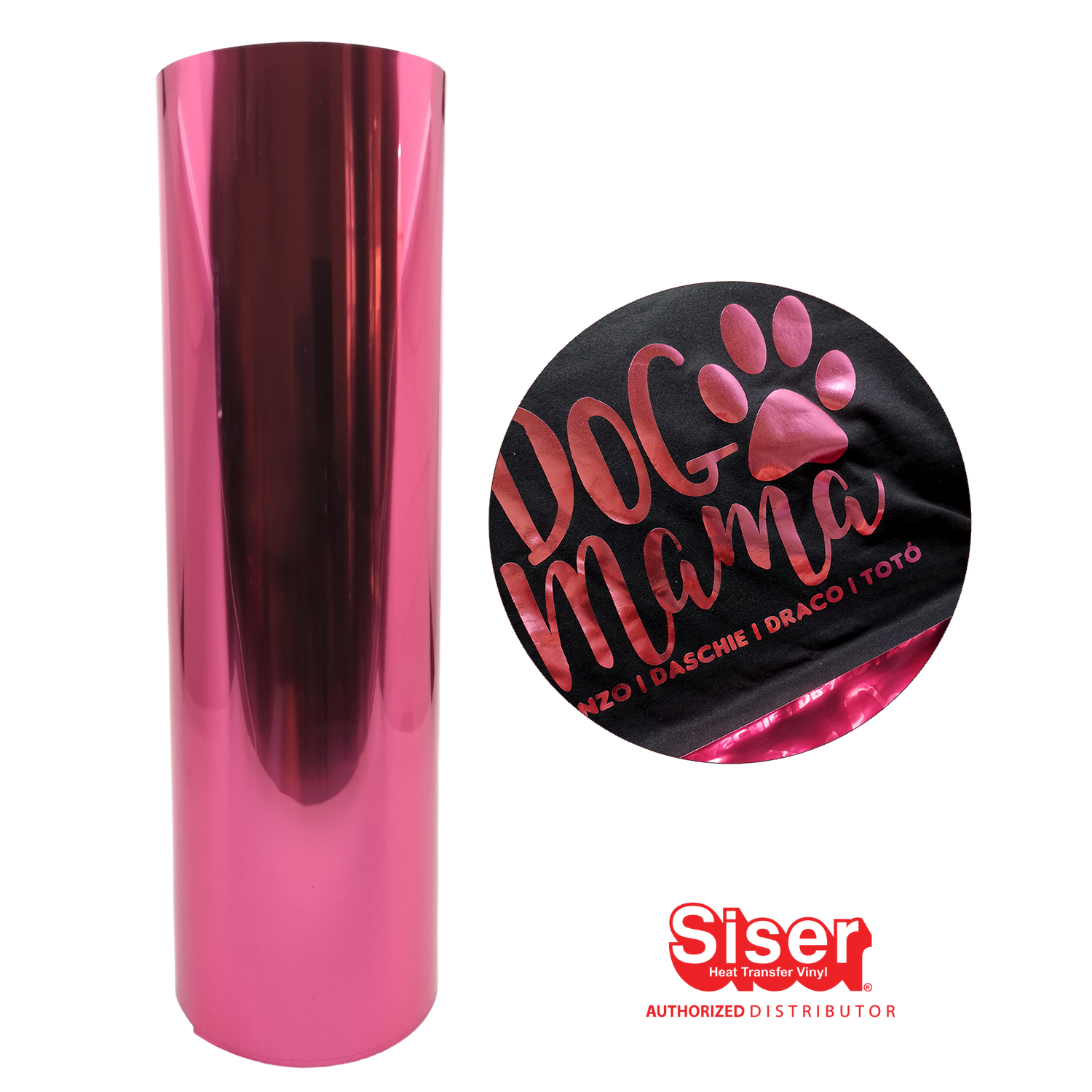 Siser Metal® Vinil Textil Térmico | Rosado | Tiger Lily | Ancho 20"
