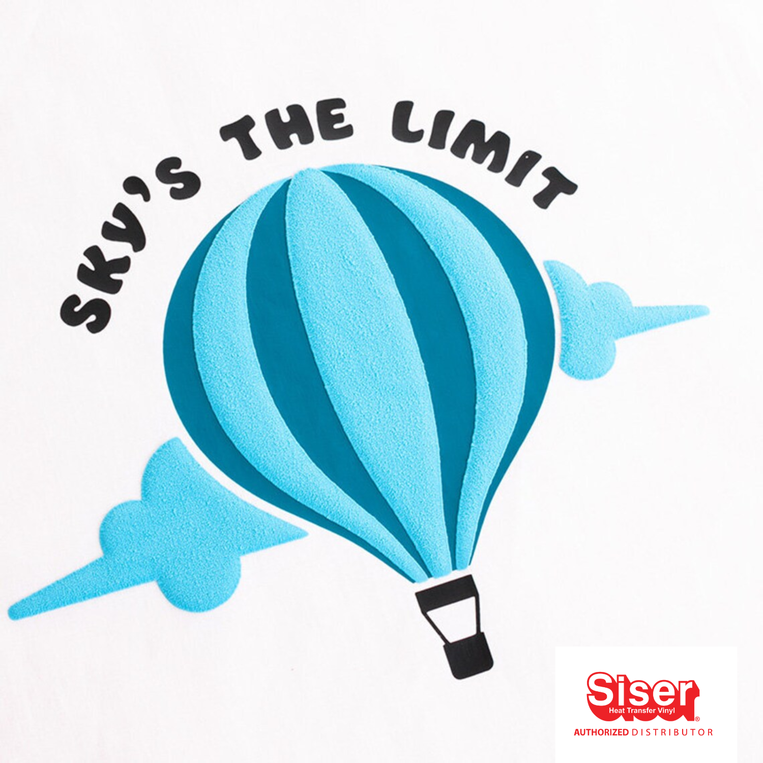 Siser Easy™ Puff Vinil Textil Térmico | Sky | Azul cielo | Ancho 12"