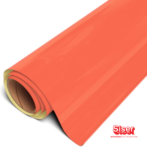 Siser Easy™ Puff Vinil Textil Térmico | Neon Orange | Naranja Neon | Ancho 12"