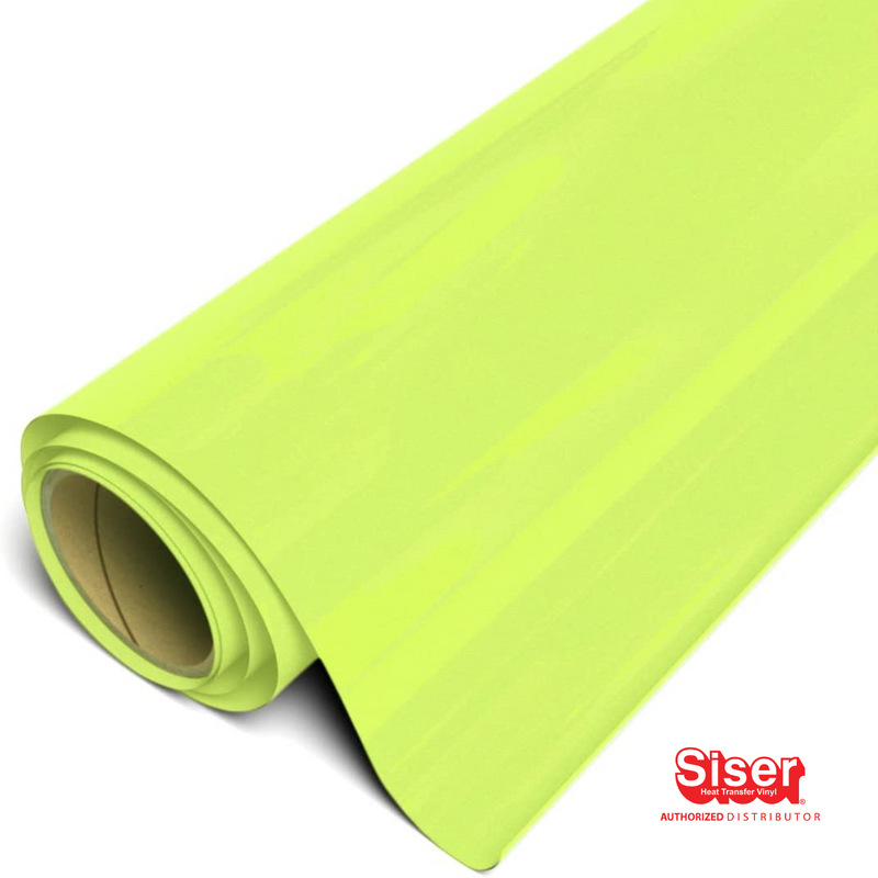 Siser Easy™ Puff Vinil Textil Térmico | Neon Yellow | Amarillo Neon | Ancho 12"