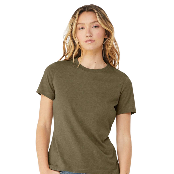 Bella Canvas 6400CVC | Women Relaxed Fit | Heather Olive
