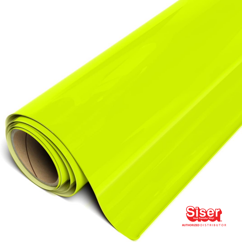 Siser Brick® 600 Vinil Textil Térmico | Amarillo Fluoresente | Fluorescent Yellow