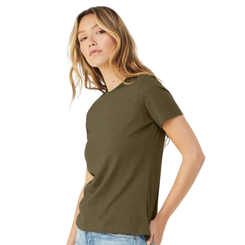 Bella Canvas 6400CVC | Women Relaxed Fit | Heather Olive