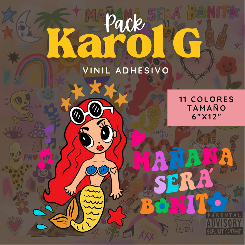 Bundle Pack | Vinil Adhesivo Permanente | Karol G