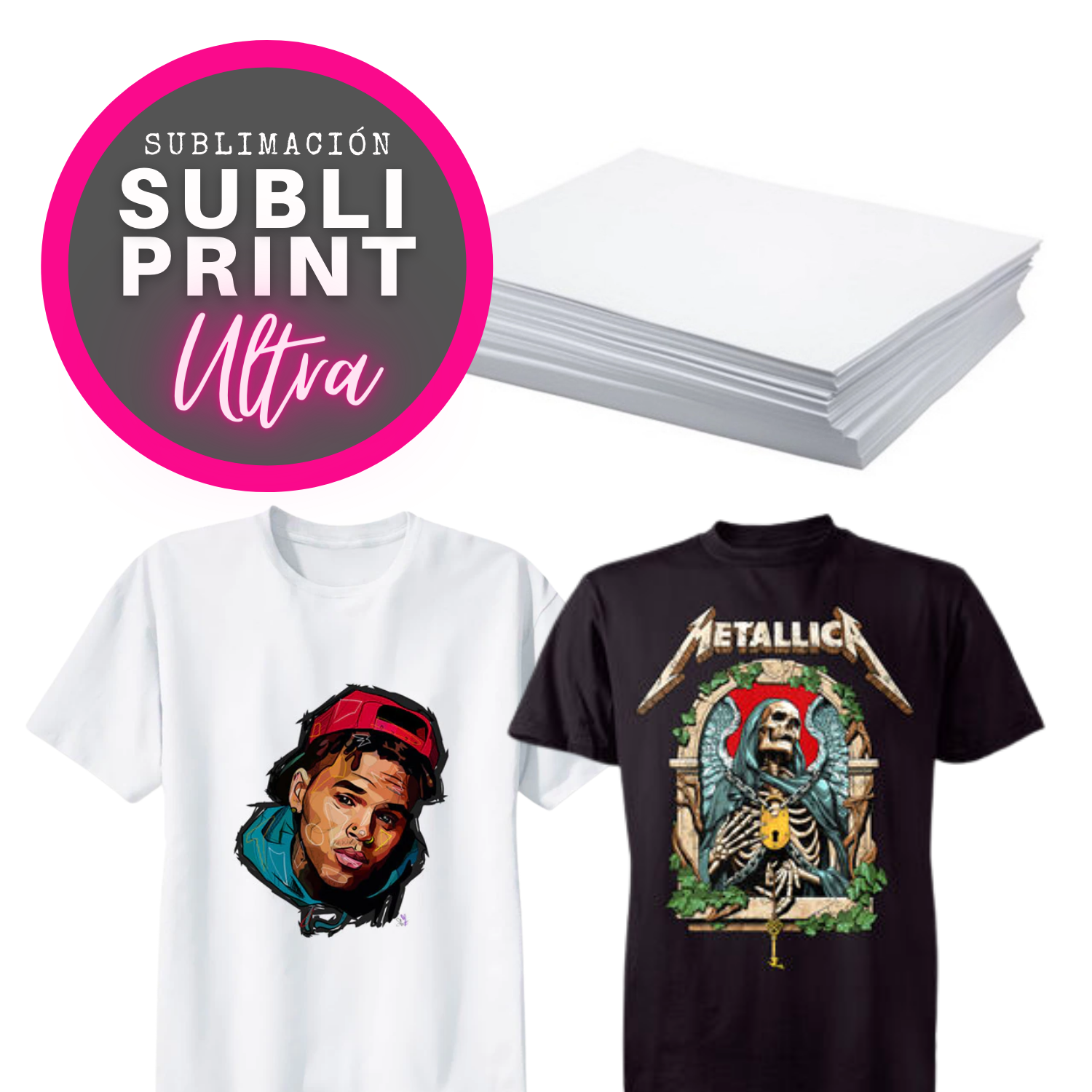 SubliPrint Ultra | Vinil Térmico Sublimable |  Paquete de Hojas 8.5x11