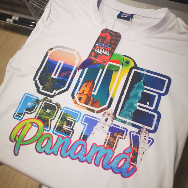 Que Pretty Panamá | Tshirt Blanco Sublimable | Unisex