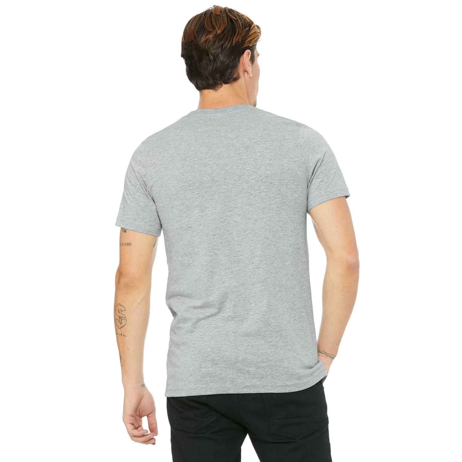 BELLA+CANVAS Maglietta Heather Natural 9701 – Manica Corta, Unisex, 100% Cotone (Taglia S)
