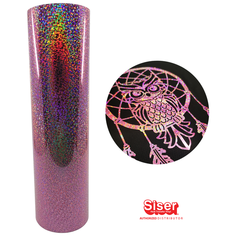 Siser Holographic® Vinil Textil Térmico | Rosado | Pink