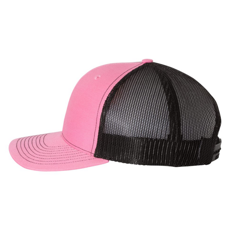 Richardson 112 | Adjustable Snapback Trucker Cap | Hot Pink/ Black