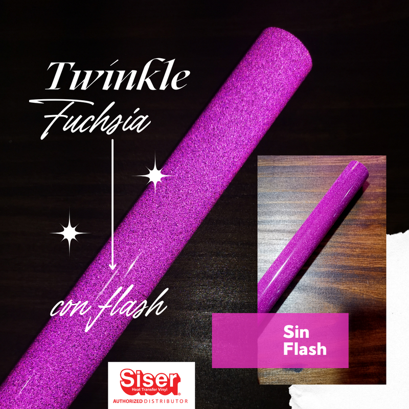 Siser Twinkle™ Vinil Textil Térmico | Fucsia 12"