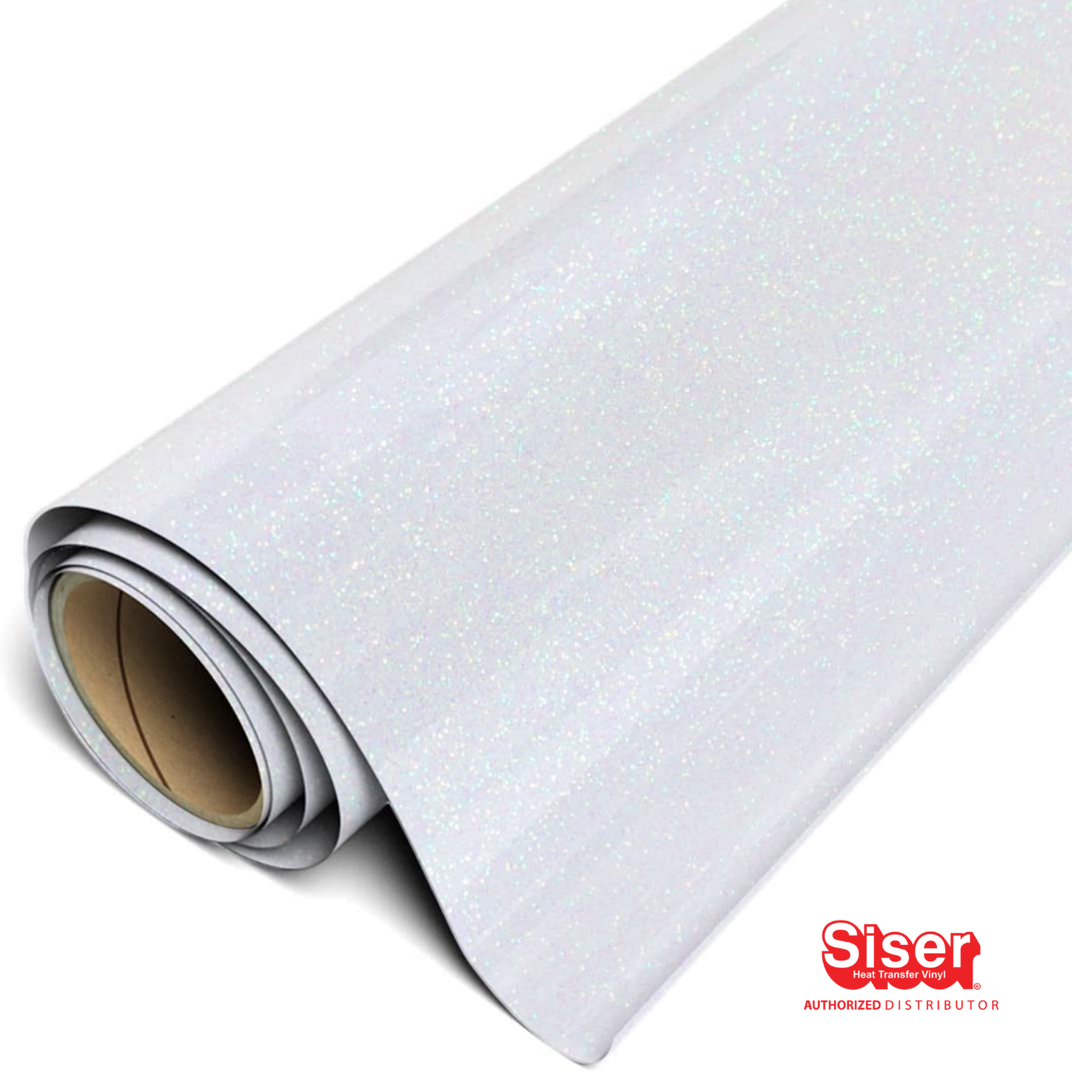 Siser Glitter® Vinil Textil Térmico | Blanco Arcoiris | Rainbow White