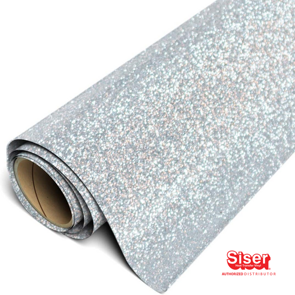 Siser Glitter® Vinil Textil Térmico | Plateado | Silver