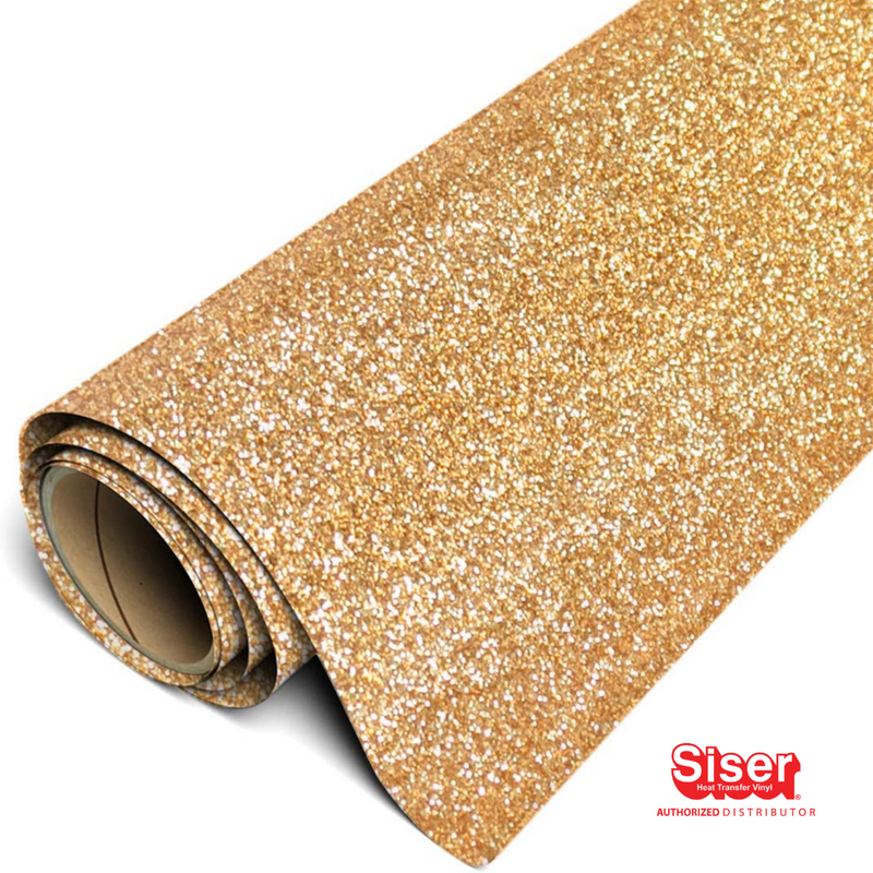 Siser Glitter® Vinil Textil Térmico | Dorado | Old Gold