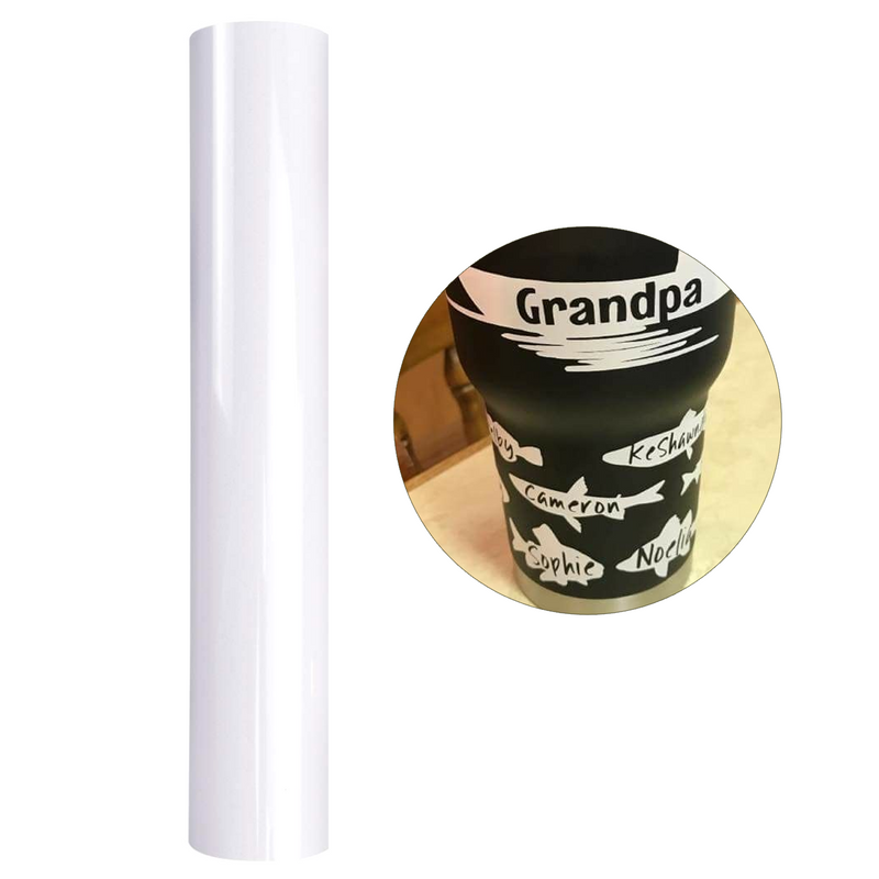 Vinil Adhesivo | Glossy White | Ancho 12" - Promo Viniles Panamá