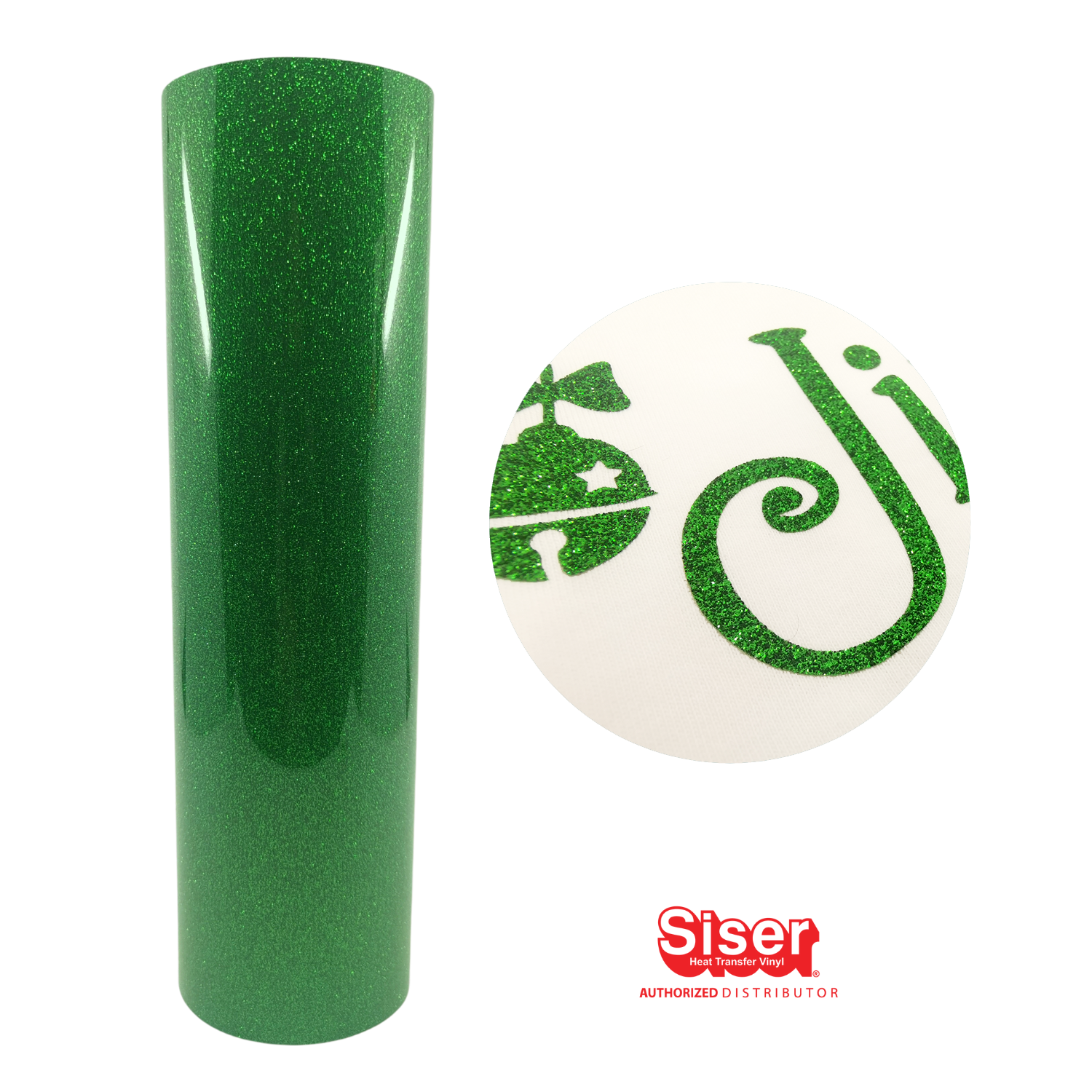 Siser Glitter® Vinil Textil Térmico | Verde | Kelly Green