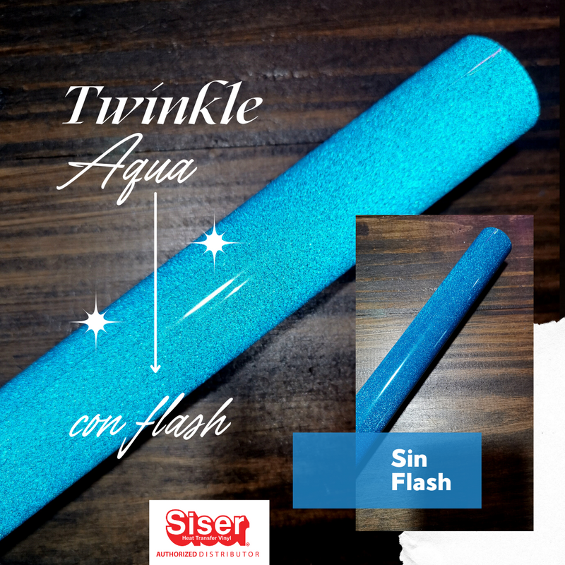 Siser Twinkle™ Vinil Textil Térmico | Aqua 12"