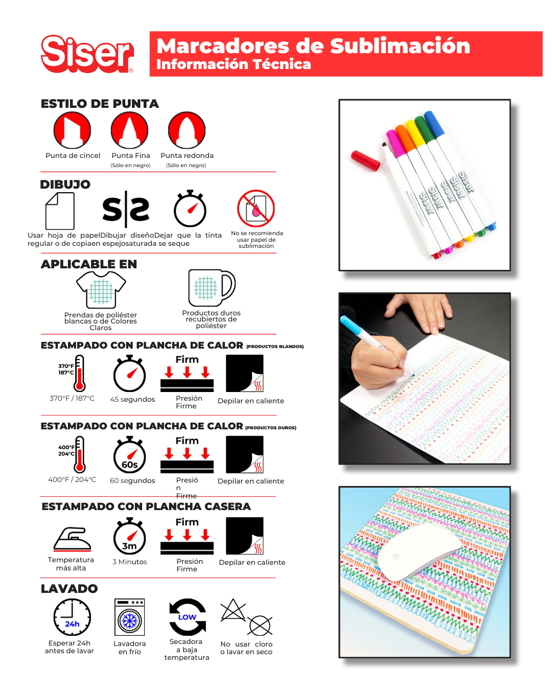Siser® Marcadores de Sublimación | Primary Pack