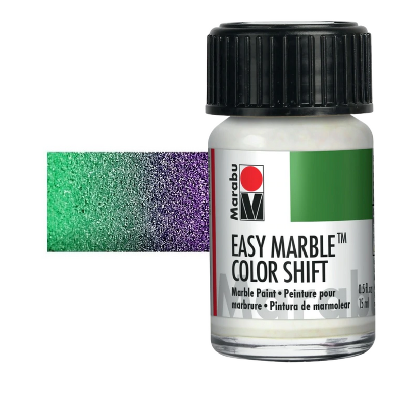Easy Marble Paints | 727 Metallic Green-Violet-Silver
