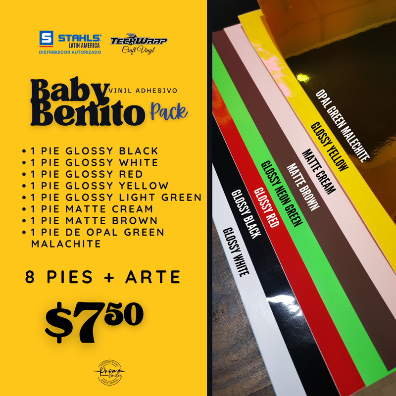Bundle Pack | Vinil Adhesivo Permanente | Baby Benito