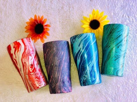 Easy Marble Paints | 730 Metallic Teal-Silver-PurpleRed